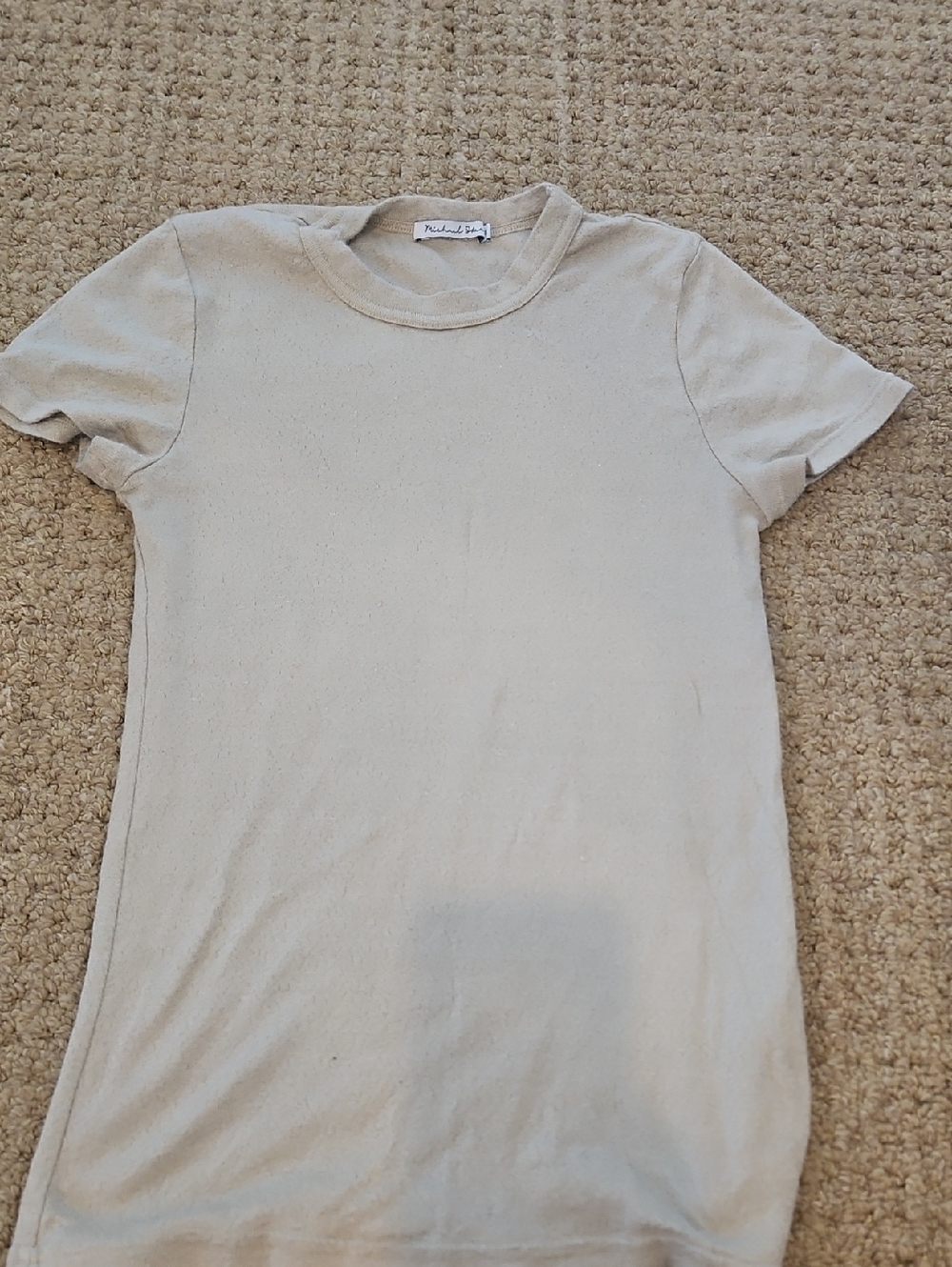 Michael Stars Lightweight Crewneck Tee - Oatmeal